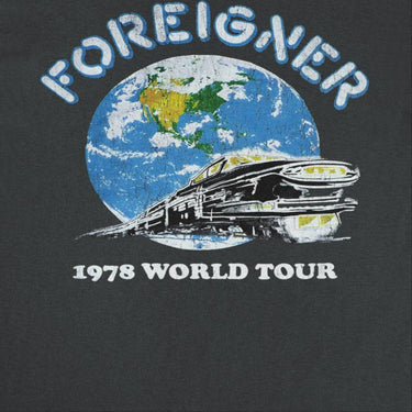Foreigner 1978 World Tour Black T-Shirt